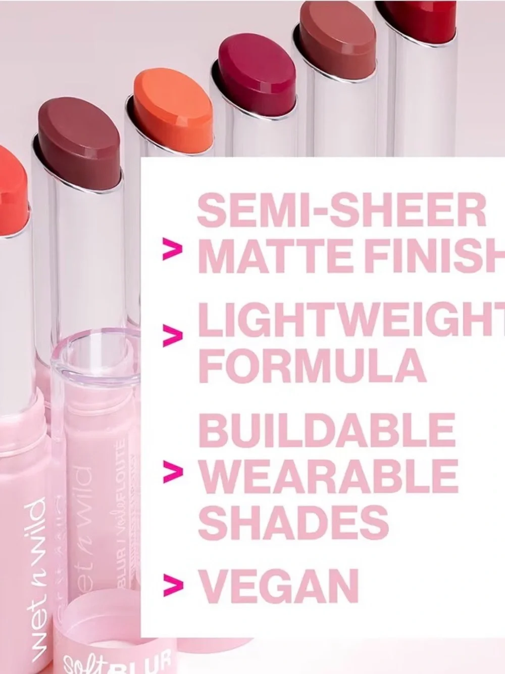 wet n wild Soft Blur Matte Lipstick — Coral Pink